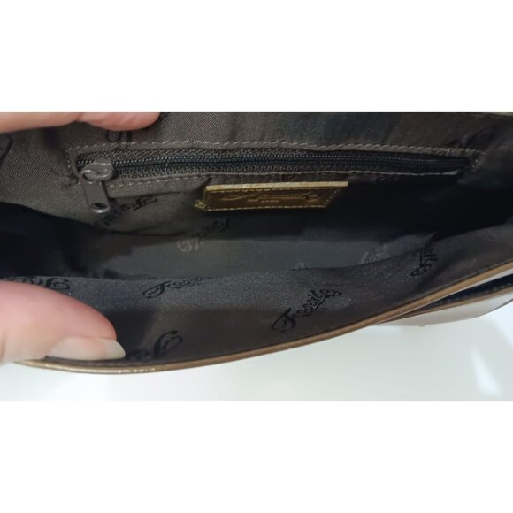 Fossil Brown Leather Small Shoulder Retro Classic Casual Event Occasion Handbag - Picture 7 of 7